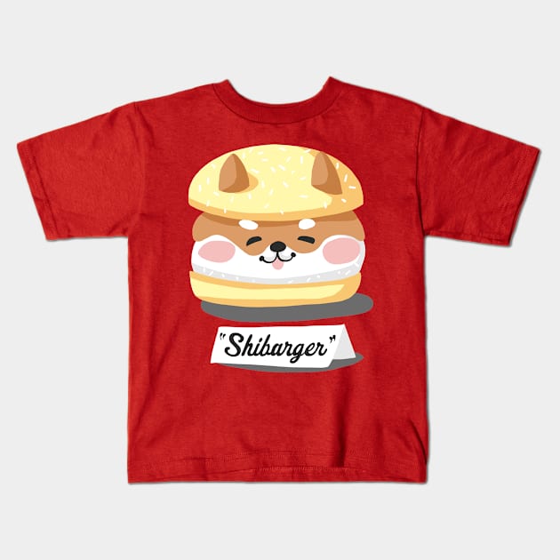 Shibarger Kids T-Shirt by zerobriant